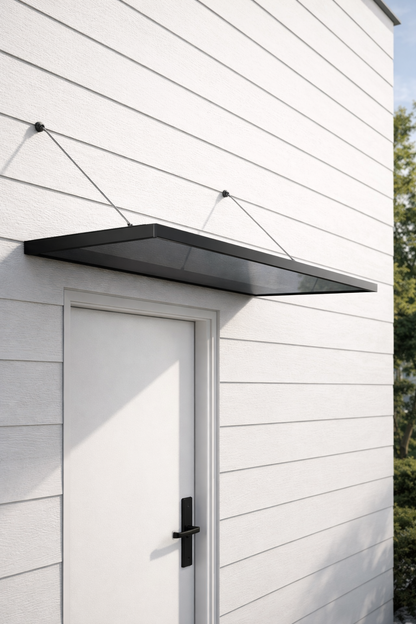 IRONNEST SYSTEM™ CANOPY™ Basement Door Canopy | Custom Aluminum &amp; Polycarbonate