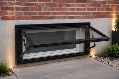 IRONNEST SYSTEM™ Warden Basement Window Well Cover | Custom Aluminum &amp; Polycarbonate