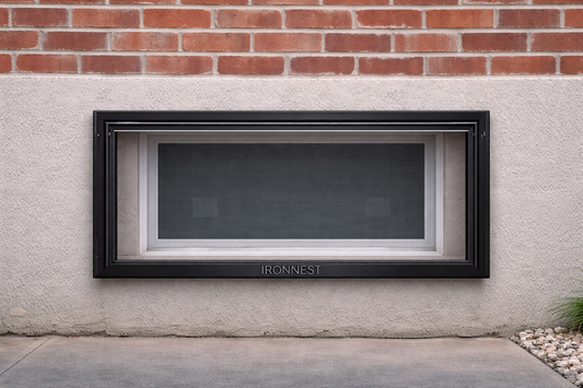 IRONNEST SYSTEM™ Warden Basement Window Well Cover | Custom Aluminum &amp; Polycarbonate