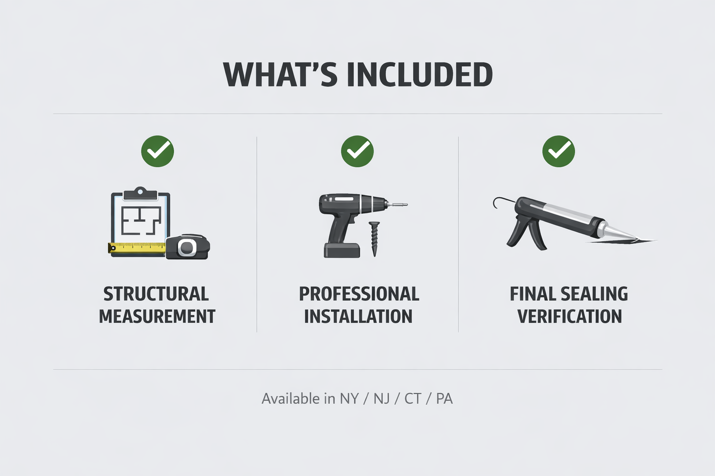 On-Site Measurement + Professional Installation Package