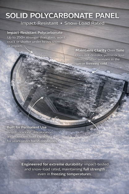Circle Heavy Frame Basement Window Well Cover