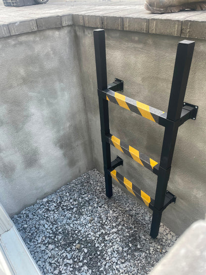IRONNEST SYSTEM™ STEP™ Egress Ladder | Custom Aluminum Basement Window Well Ladder